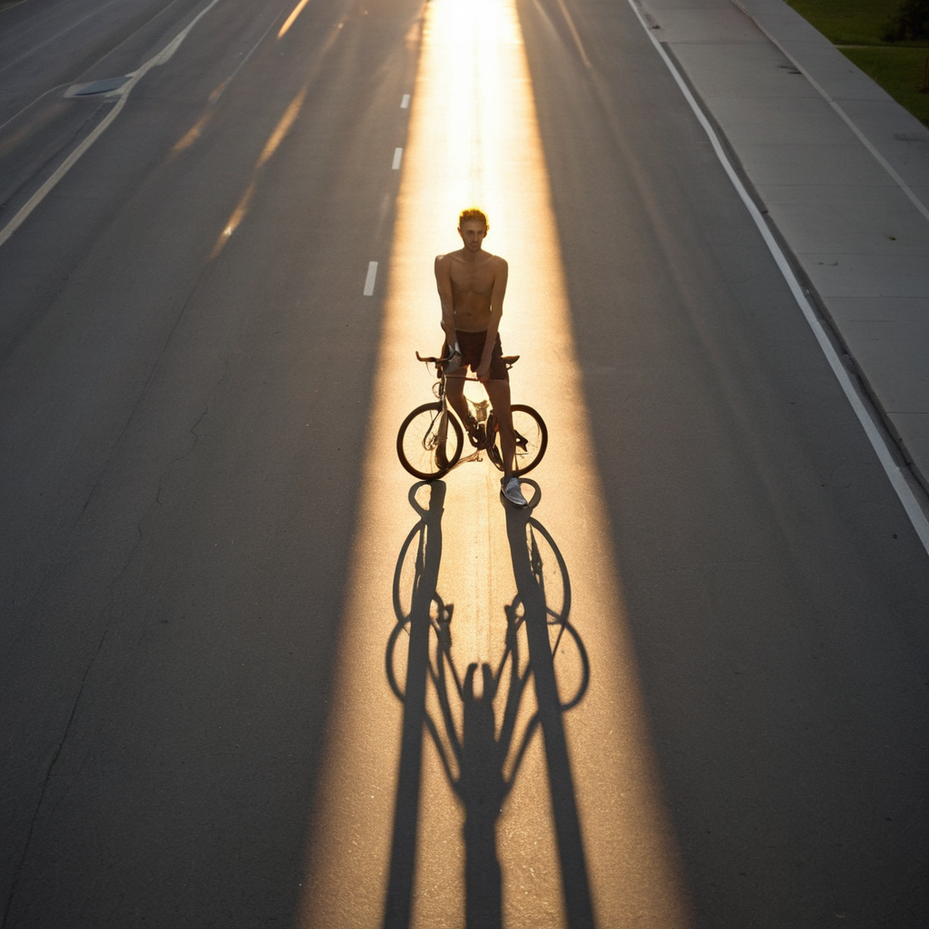 Generation 169: the night streets become a clean lattice—bikes are the only thing breaking the code 🧩